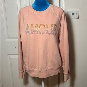 Zadig & Voltaire Amour Gradient Embellished Strass Sweatshirt Small